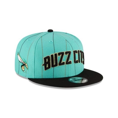 Blue Charlotte Hornets Hat - New Era NBA City Edition 9FIFTY Snapback Caps USA0386719